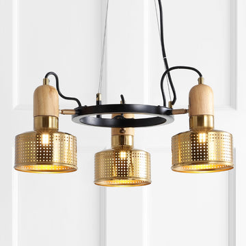 Gallery Adjustable Spotlight Metal LED Chandelier - JONATHAN Y